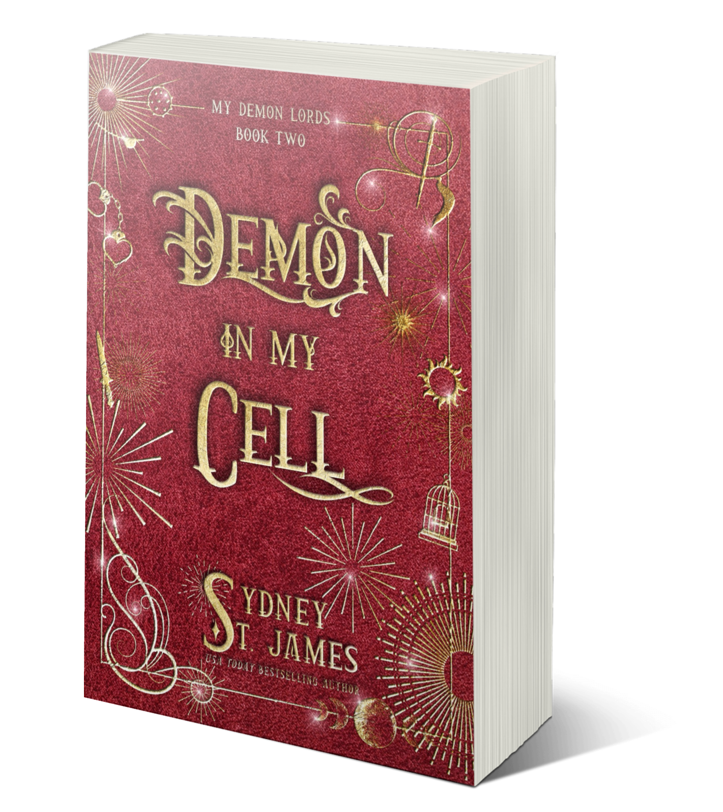 My Demon Lords Books 1 & 2 Featuring Custom Sprayed Edges by Sydney St James (Demon in My Veins & Demon in My Cell)