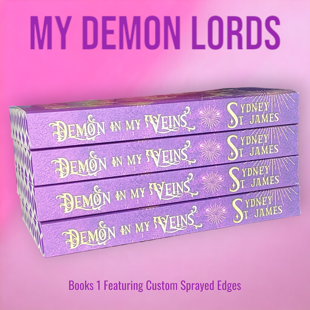 My Demon Lords Book 1 Featuring Custom Sprayed Edges (Demon in My Veins)